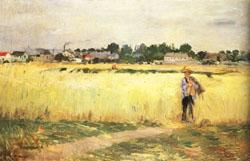 Berthe Morisot In the Wheatfields at Gennevilliers